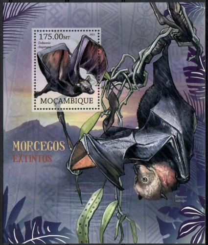 Poštová známka Mozambik 2012 Vyhynulí netopýøi Mi# Block 644 Kat 10€