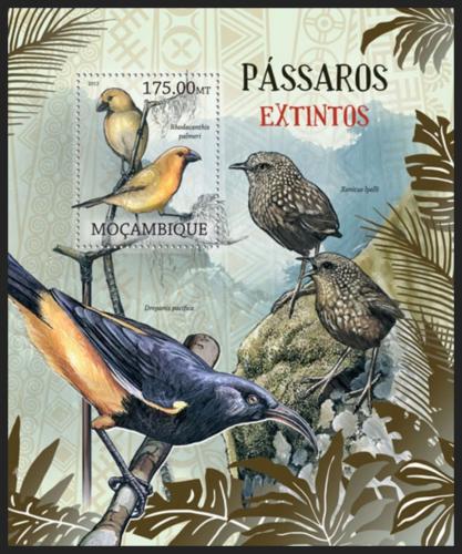 Poštová známka Mozambik 2012 Vyhynulí ptáci Mi# Block 623 Kat 10€