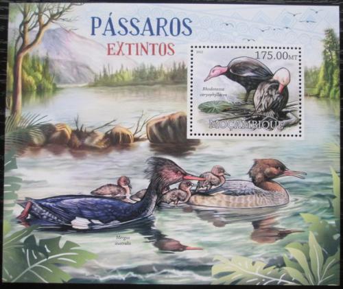 Poštová známka Mozambik 2012 Vyhynulí ptáci Mi# Block 625 Kat 10€