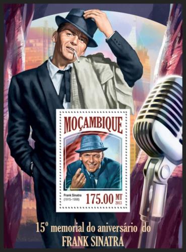 Poštová známka Mozambik 2013 Frank Sinatra Mi# Block 850 Kat 10€