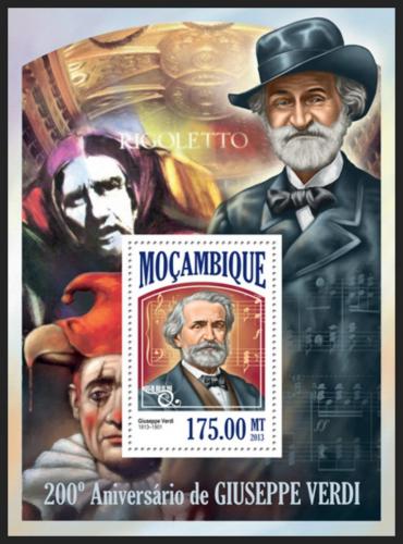 Poštová známka Mozambik 2013 Giuseppe Verdi Mi# Block 809 Kat 10€