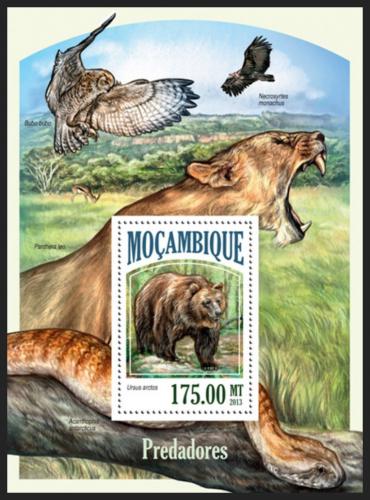 Poštová známka Mozambik 2013 Masožravci Mi# Block 834 Kat 10€