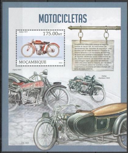 Poštová známka Mozambik 2013 Motocykle Mi# Mi# Block 742 Kat 10€