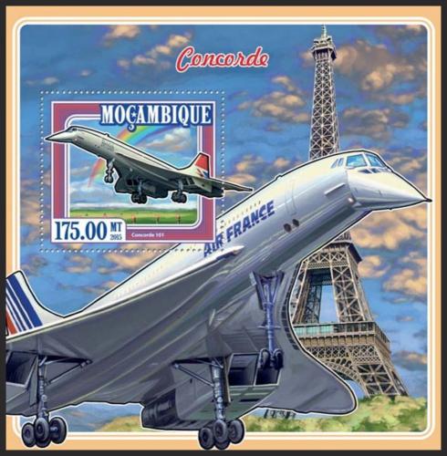 Poštová známka Mozambik 2015 Concorde Mi# Block 986 Kat 10€