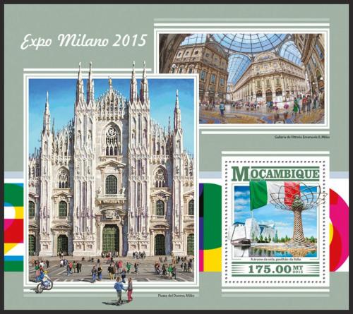 Poštová známka Mozambik 2015 EXPO Milano Mi# Block 1067 Kat 10€