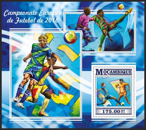 Poštová známka Mozambik 2015 ME ve futbale Mi# Block 1066 Kat 10€