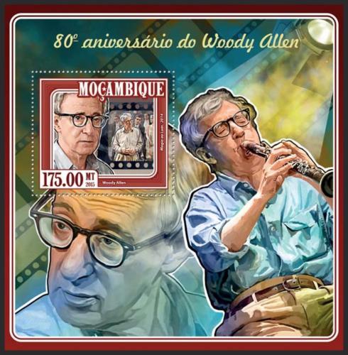 Potov znmka Mozambik 2015 Woody Allen, reisr Mi# Block 996 Kat 10 - zvi obrzok