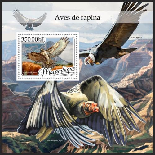Poštová známka Mozambik 2016 Dravci Mi# Block 1190 Kat 20€