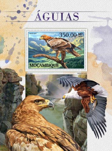 Poštová známka Mozambik 2016 Orli Mi# Block 1225 Kat 20€