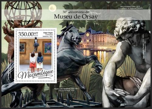 Poštová známka Mozambik 2016 Umenie, Múzeum Orsay Mi# Block 1173 Kat 20€