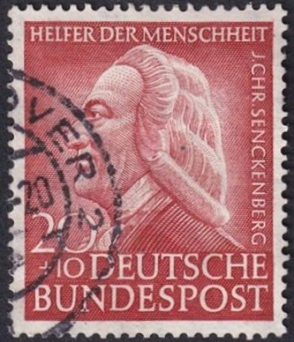 Potov znmka Nemecko 1953 Dr. Johann Christian Senckenberg, lka Mi# 175 Kat 10