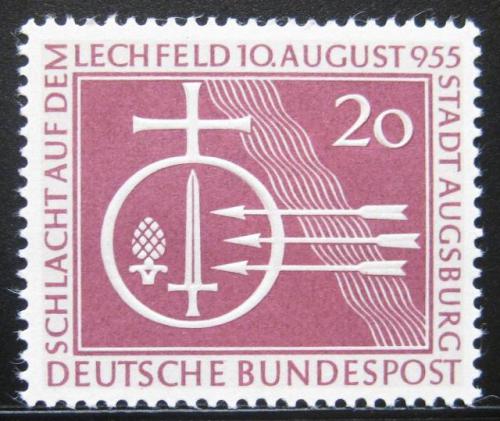 Poštová známka Nemecko 1955 Bitka na Lechfeldu Mi# 216 Kat 10€