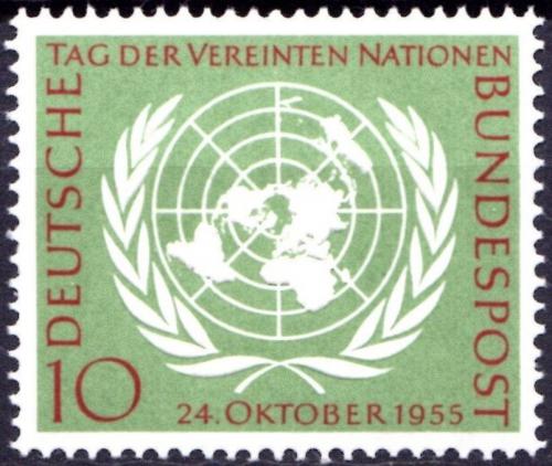 Potov znmka Nemecko 1955 Den OSN Mi# 221 Kat 4.50 - zvi obrzok