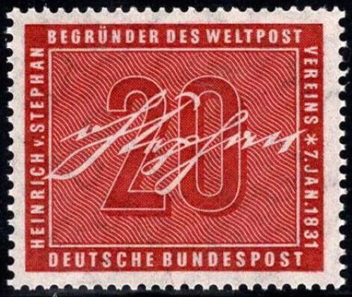 Potov znmka Nemecko 1956 Heinrich von Stephan Mi# 227 Kat 8 - zvi obrzok