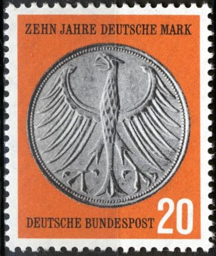 Potov znmka Nemecko 1958 Nmeck marka, 10. vroie Mi# 291 - zvi obrzok