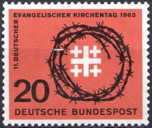 Potov znmka Nemecko 1963 Den evangelk Mi# 405 - zvi obrzok