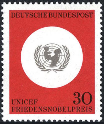 Potov znmka Nemecko 1966 UNICEF, 20. vroie Mi# 527 - zvi obrzok