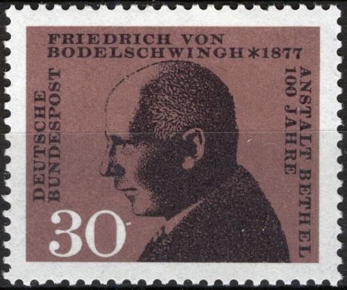 Potov znmka Nemecko 1967 Friedrich Bodelschwingh, teolog Mi# 537 - zvi obrzok