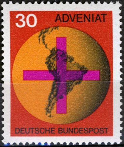 Potov znmka Nemecko 1967 Jun Amerika Mi# 545 - zvi obrzok