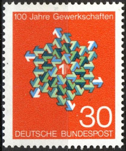 Potov znmka Nemecko 1968 Odbory, 100. vroie Mi# 570