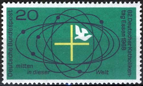 Potov znmka Nemecko 1968 Setkn nmeckch katolk Mi# 568