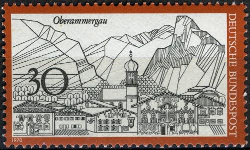Potov znmka Nemecko 1970 Oberammergau Mi# 622