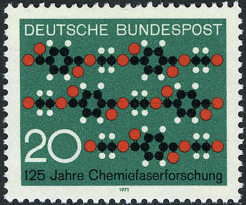 Potov znmka Nemecko 1971 Chemick vzkum Mi# 664 - zvi obrzok