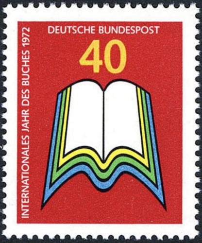 Potov znmka Nemecko 1972 Medzinrodn rok knihy Mi# 740 - zvi obrzok