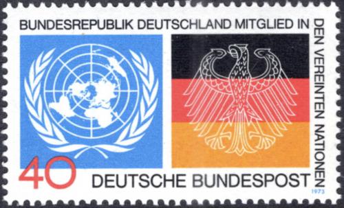 Potov znmka Nemecko 1973 Vstup do OSN Mi# 781