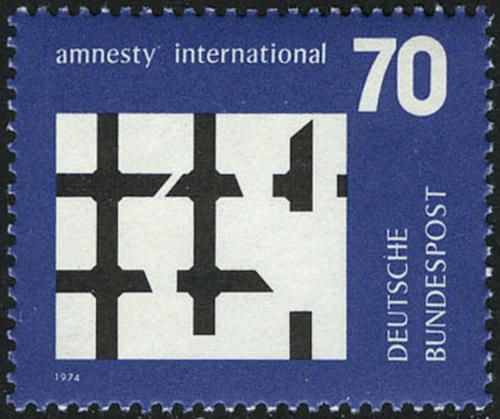 Potov znmka Nemecko 1974 Amnesty Intl. Mi# 814