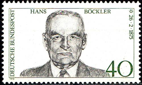 Potov znmka Nemecko 1975 Hans Bckler Mi# 832 - zvi obrzok