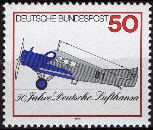 Potov znmka Nemecko 1976 Lufthansa, 50. vroie Mi# 878