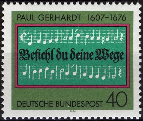Potov znmka Nemecko 1976 Paul Gerhardt Mi# 893 - zvi obrzok