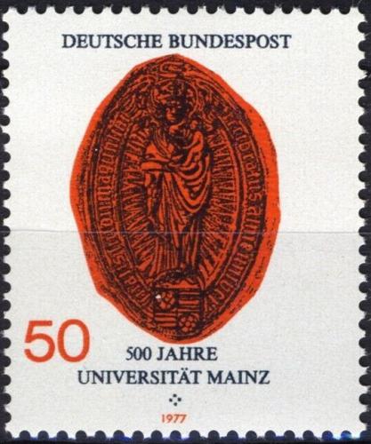 Potov znmka Nemecko 1977 Pee Mesk univerzity Mi# 938 - zvi obrzok