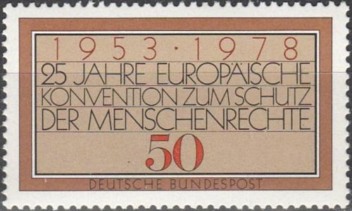 Potov znmka Nemecko 1978 mluva o lidskch prvech Mi# 979 - zvi obrzok
