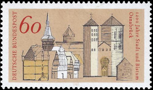 Potov znmka Nemecko 1980 Osnabrck, 1200. vroie Mi# 1035