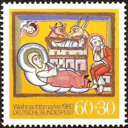 Potov znmka Nemecko 1980 Vianoce Mi# 1066 - zvi obrzok