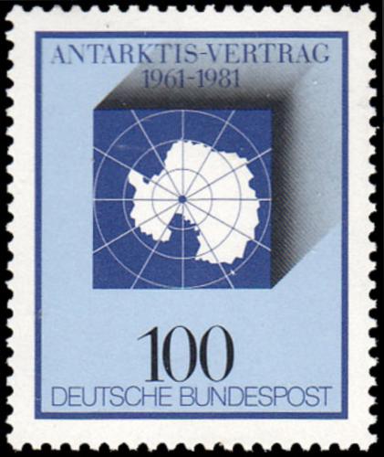 Potov znmka Nemecko 1981 Smlouva o Antarktid, 20. vroie Mi# 1117 - zvi obrzok