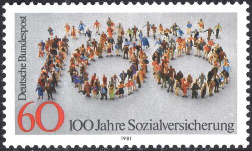 Potov znmka Nemecko 1981 Sociln pojitn, 100. vroie Mi# 1116