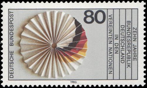 Potov znmka Nemecko 1983 lenstv v OSN, 10. vroie Mi# 1185 - zvi obrzok