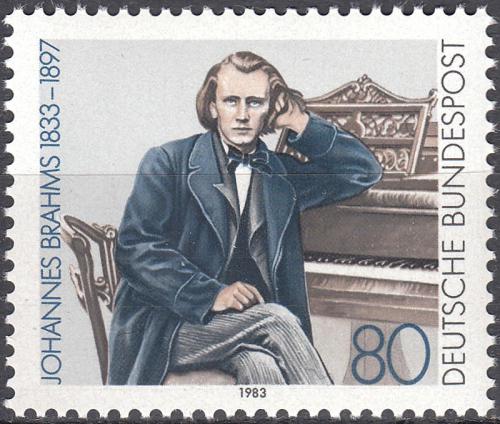 Potov znmka Nemecko 1983 Johannes Brahms, skladatel Mi# 1177 - zvi obrzok