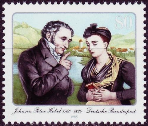 Potov znmka Nemecko 1985 Johann Peter Hebel, bsnk Mi# 1246