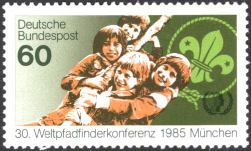 Potov znmka Nemecko 1985 Medzinrodn rok mldee Mi# 1254 - zvi obrzok
