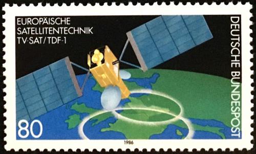Potov znmka Nemecko 1986 Satelitn technologie Mi# 1290