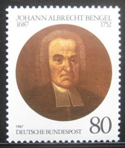 Poštová známka Nemecko 1987 Johann Albrecht Bengel, teolog Mi# 1324