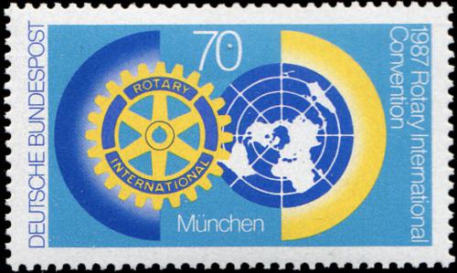 Potov znmka Nemecko 1987 Rotary International Mi# 1327 - zvi obrzok