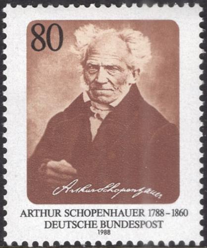 Potov znmka Nemecko 1988 Arthur Schopenhauer, filozof Mi# 1357