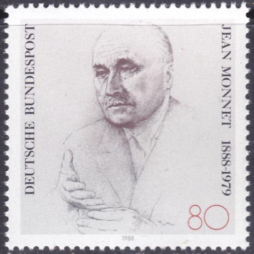 Potov znmka Nemecko 1988 Jean Monnet, ekonom a politik Mi# 1372 - zvi obrzok