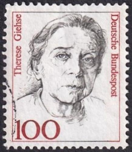 Potov znmka Nemecko 1988 Therese Giehse, hereka 1A Mi# 1390