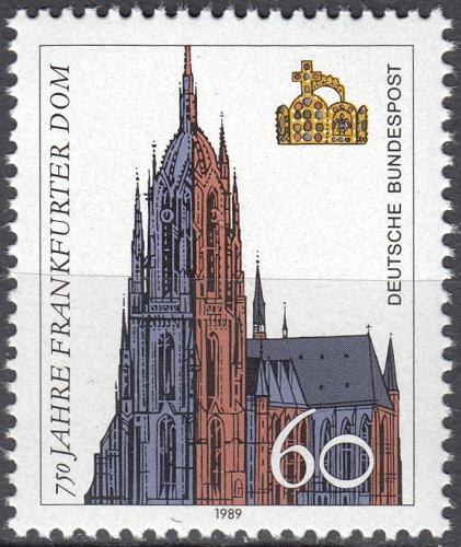 Potov znmka Nemecko 1989 Frankfurtsk katedrla, 750. vroie Mi# 1434 - zvi obrzok